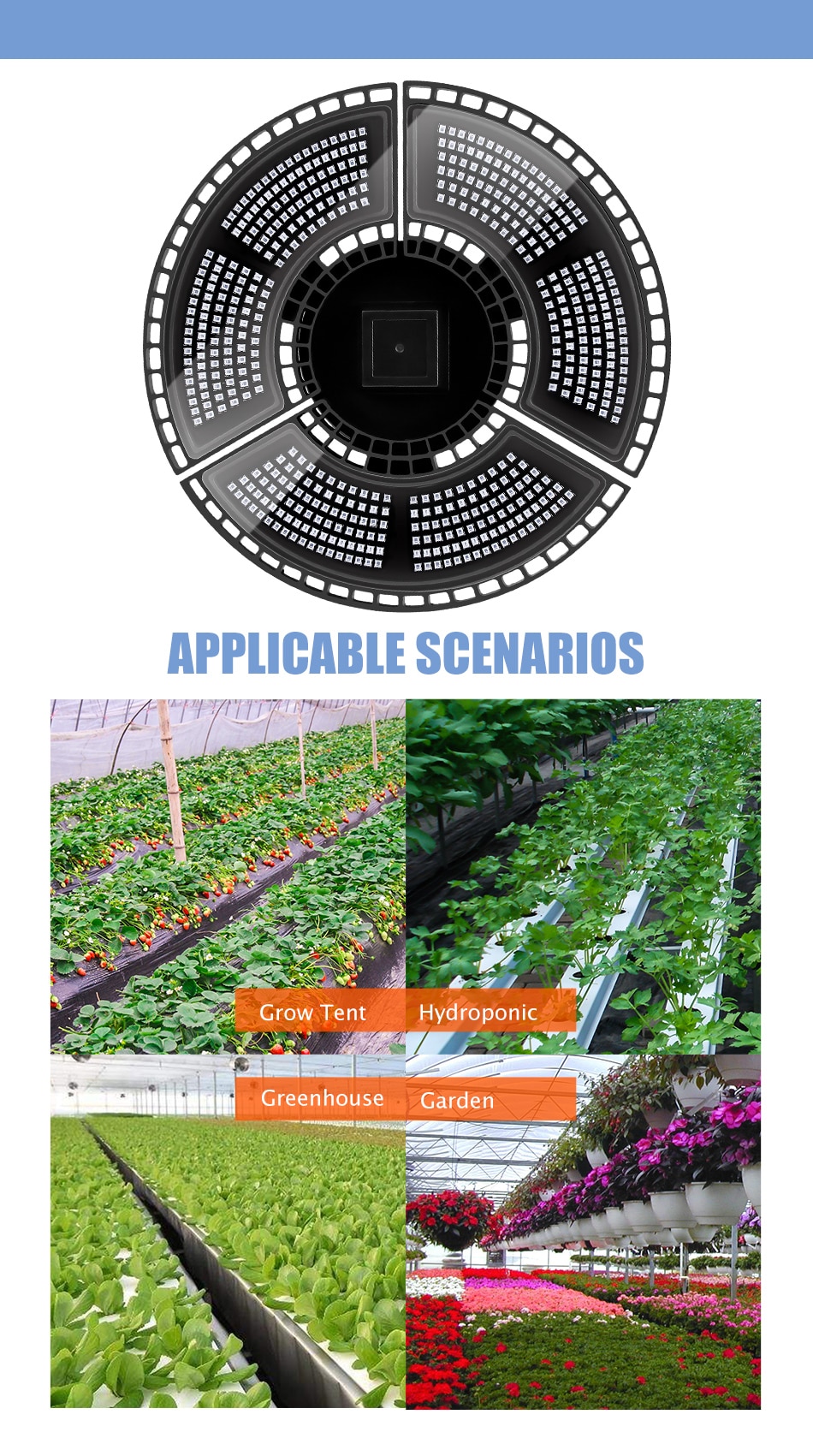 UFO Design 400W Hydroponics Lamp UFO Design 400W Hydroponics Lamp