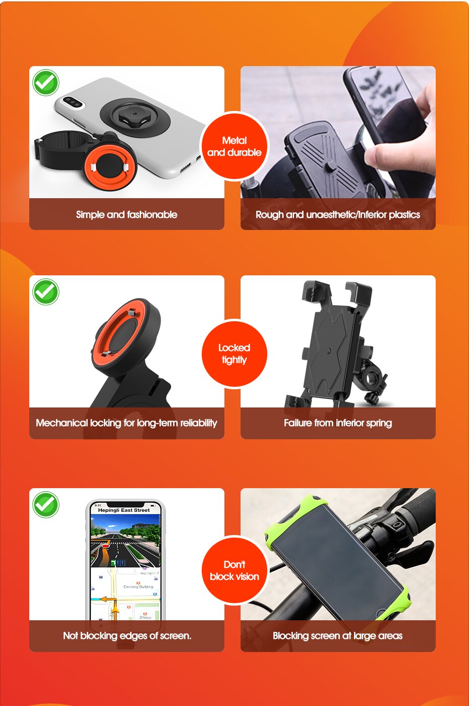 Aluminum Alloy Bike Mobile Phone Holder Adjustable Bicycle Phone Holder MTB Phone Stand Cycling Accessories Moto Handlebar Clip Aluminum Alloy Bike Mobile Phone Holder Adjustable Bicycle Phone Holder MTB Phone Stand Cycling Accessories Moto Handlebar Clip