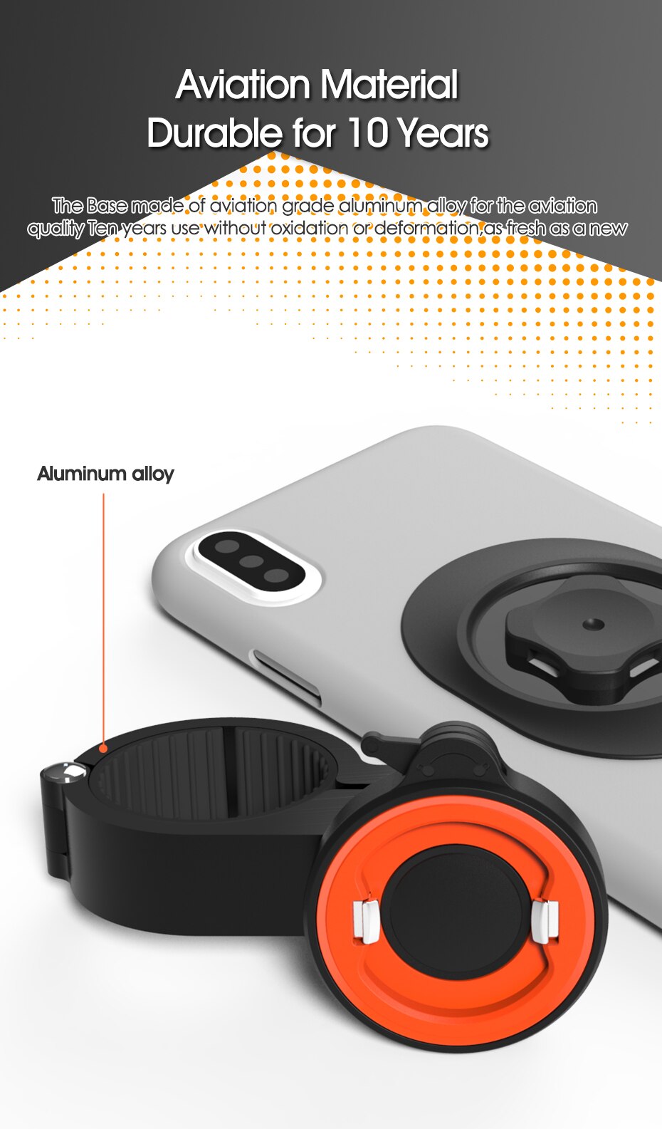 Aluminum Alloy Bike Mobile Phone Holder Adjustable Bicycle Phone Holder MTB Phone Stand Cycling Accessories Moto Handlebar Clip Aluminum Alloy Bike Mobile Phone Holder Adjustable Bicycle Phone Holder MTB Phone Stand Cycling Accessories Moto Handlebar Clip