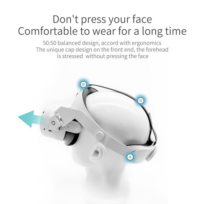 GOMRVR djustable Head Strap for Oculus Quest 2 VR,Increase Supporting forcesupport ,improve comfort-Virtual Reality Accessorie
