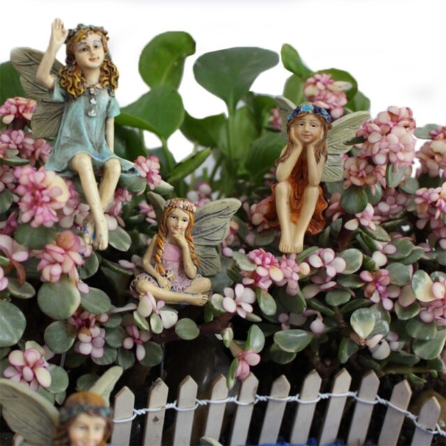 Fairy Garden - 6pcs Miniature Fairies Figurines Accessories for Outdoor