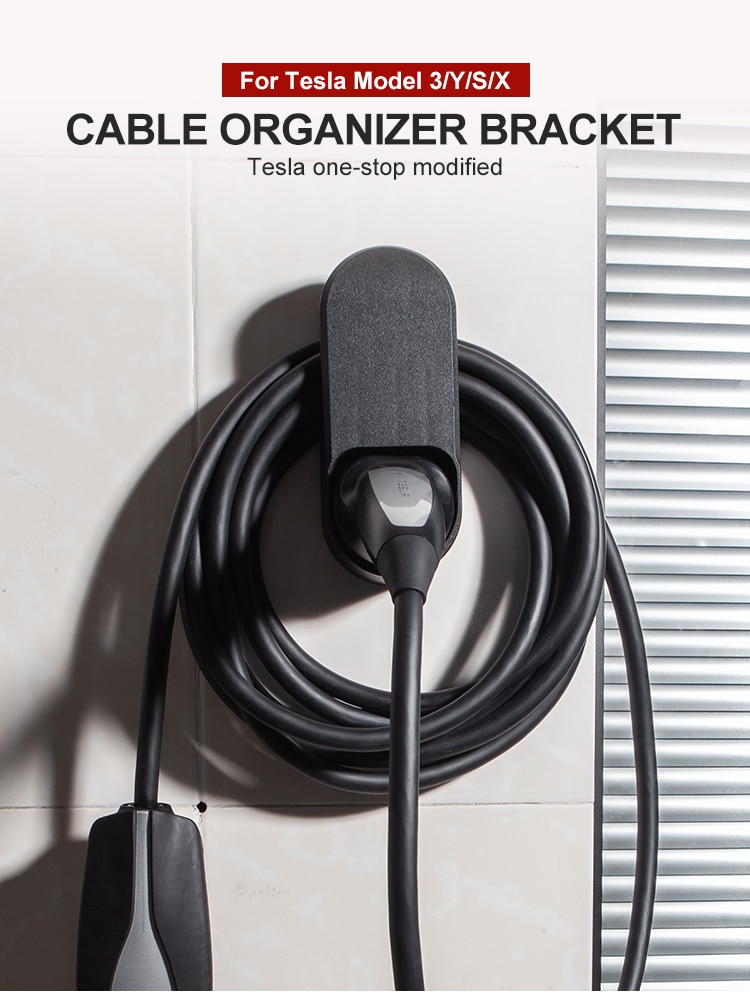 Heenvn 2021 Model3 Car Charging Cable Organizer For Tesla Model 3 S X Y Accessories Wall Mount Connector Bracket Charger Holder Heenvn 2021 Model3 Car Charging Cable Organizer For Tesla Model 3 S X Y Accessories Wall Mount Connector Bracket Charger Holder