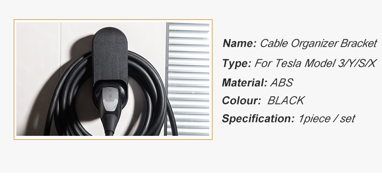 Heenvn 2021 Model3 Car Charging Cable Organizer For Tesla Model 3 S X Y Accessories Wall Mount Connector Bracket Charger Holder Heenvn 2021 Model3 Car Charging Cable Organizer For Tesla Model 3 S X Y Accessories Wall Mount Connector Bracket Charger Holder