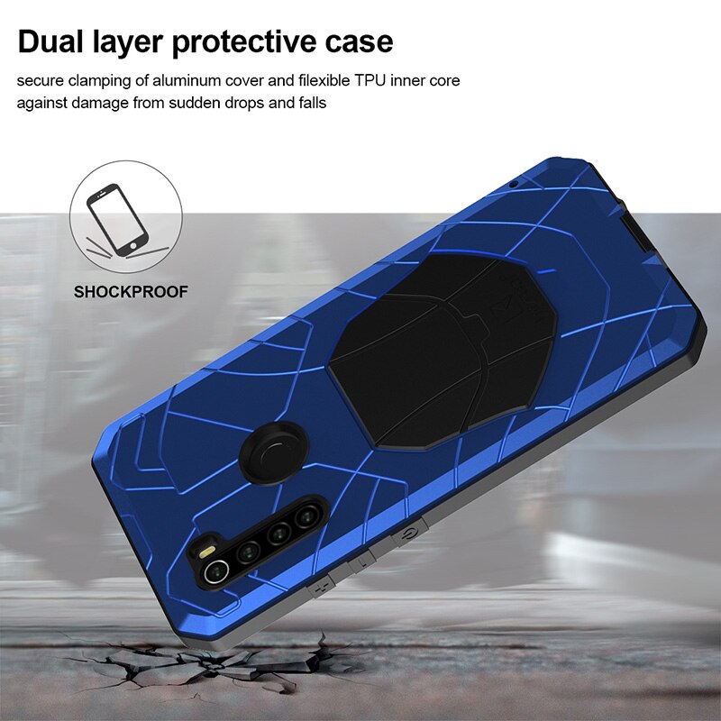 Phone Case for Xiaomi Mi Redmi Note 8 Pro 9 Pro 9s Shockproof Cover Heavy Duty Protection Armor Metal Mobile Phone Accessories Phone Case for Xiaomi Mi Redmi Note 8 Pro 9 Pro 9s Shockproof Cover Heavy Duty Protection Armor Metal Mobile Phone Accessories