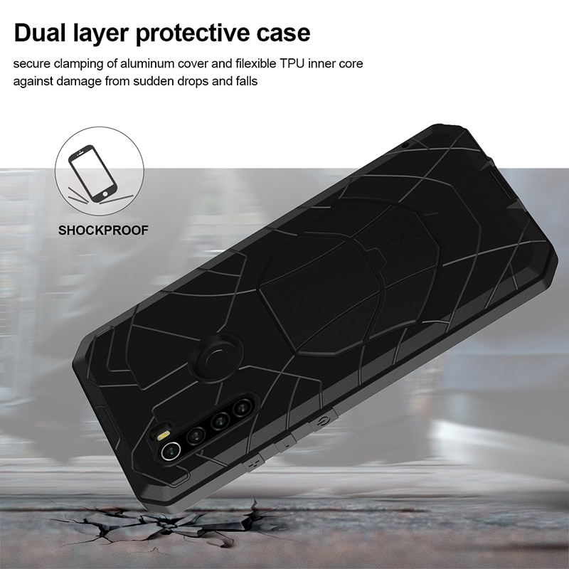 Phone Case for Xiaomi Mi Redmi Note 8 Pro 9 Pro 9s Shockproof Cover Heavy Duty Protection Armor Metal Mobile Phone Accessories Phone Case for Xiaomi Mi Redmi Note 8 Pro 9 Pro 9s Shockproof Cover Heavy Duty Protection Armor Metal Mobile Phone Accessories