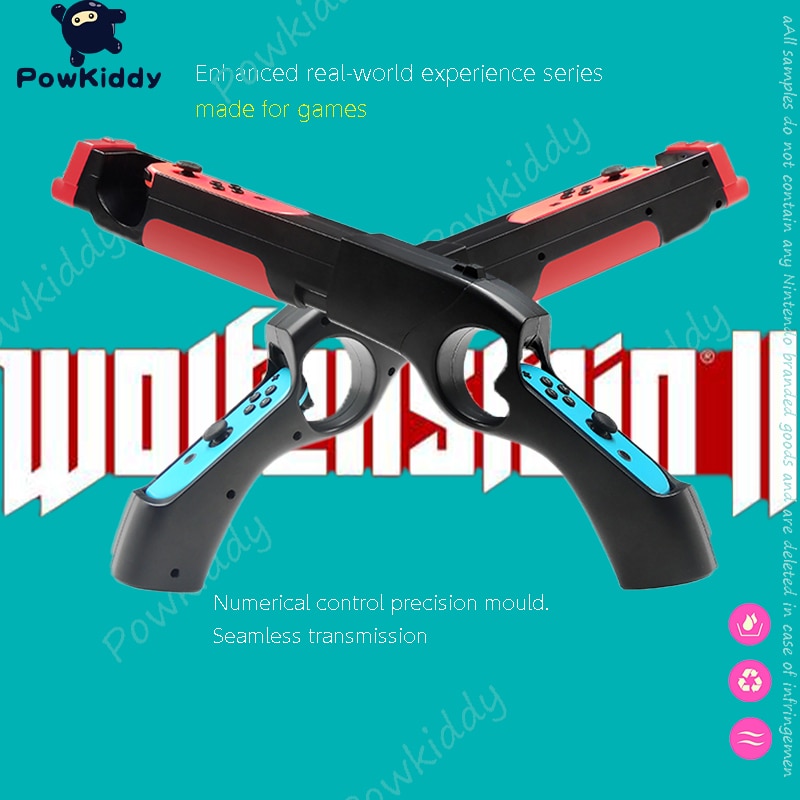 POWKIDDY For NSwitch Games Peripherals Induction Shooting Gun Grip Joy